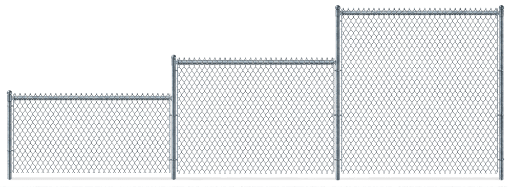 Residential Chain Link fence height options Virginia Beach, VA