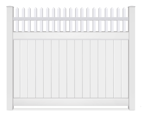 Vinyl Spindle Open Top fence contractor in Virginia Beach, VA